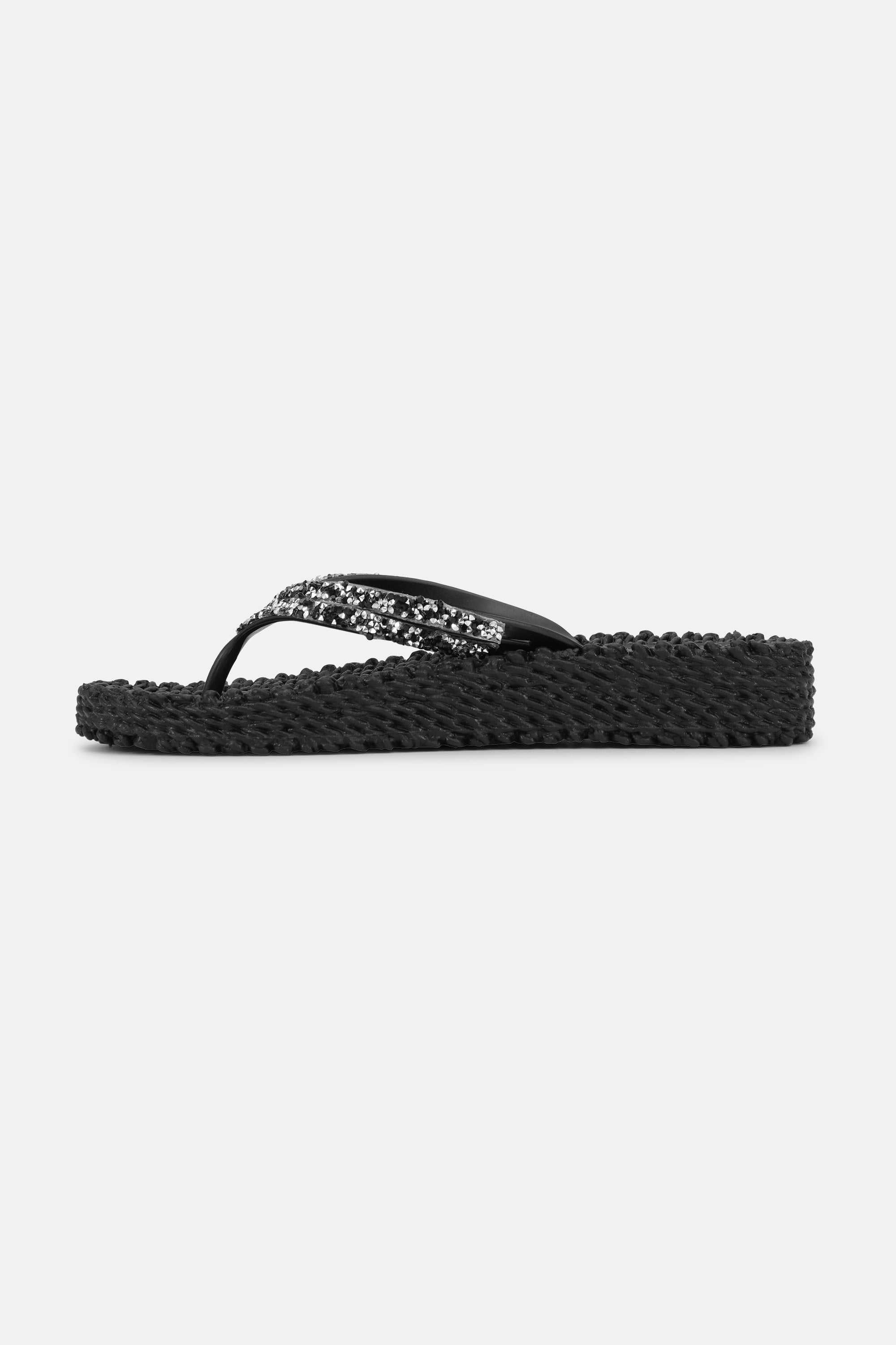 Platform Flip-flops Glitrende Steiner - Black
